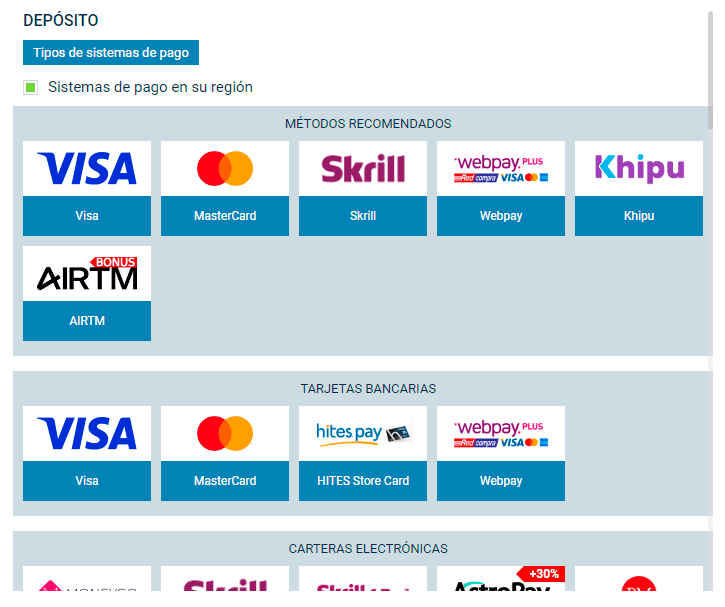 Dерοѕіtаr еn 1хВеt